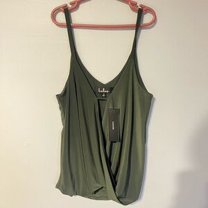 Lulu's Deep Olive Camisole Top